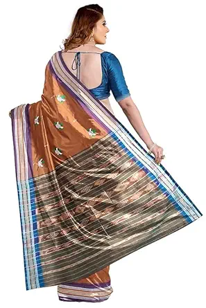 Odisha Sambalpuri Handloom Ikat Women Cotton Saree, Odisha Handloom Handmade Pure Cotton Khandua Saree, Ikkat Orissa Traditional Handloom Saree Without Blouse EMS49 - Saree