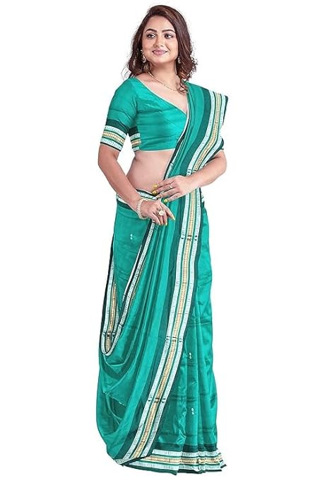 Utkal Handloom Saree Women's Cotton Saree Odisha Handloom Handmade Pure Cotton Khandua Natural Cotton Ikat Sambalpuri Saree For Women Ikat Handloom Saree For Women - Saree
