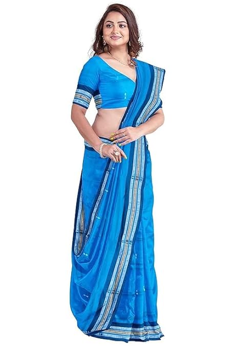 Utkal Handloom Saree Women's Cotton Saree Odisha Handloom Handmade Pure Cotton Khandua Natural Cotton Ikat Sambalpuri Saree For Women Ikat Handloom Saree For Women - Saree